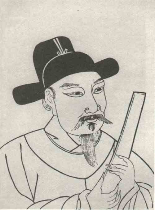 名人郑虔的画像