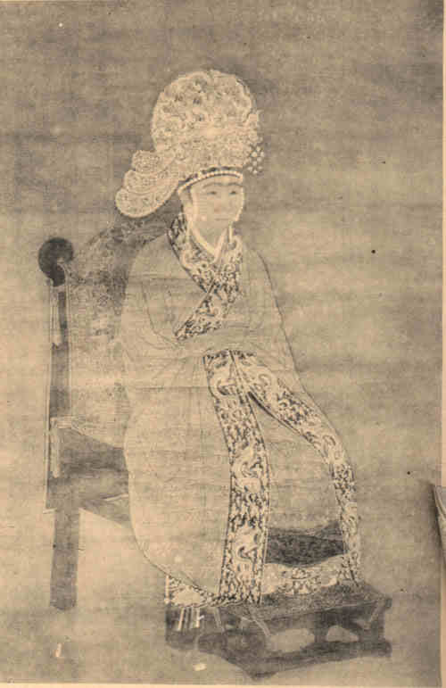 名人赵曙高皇后画像