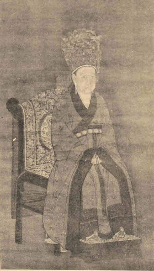 名人赵扩韩皇后画像