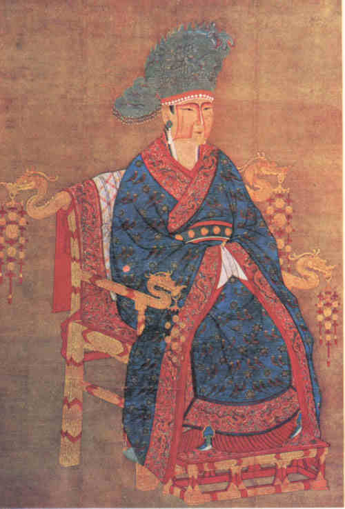 名人赵恒李皇后画像