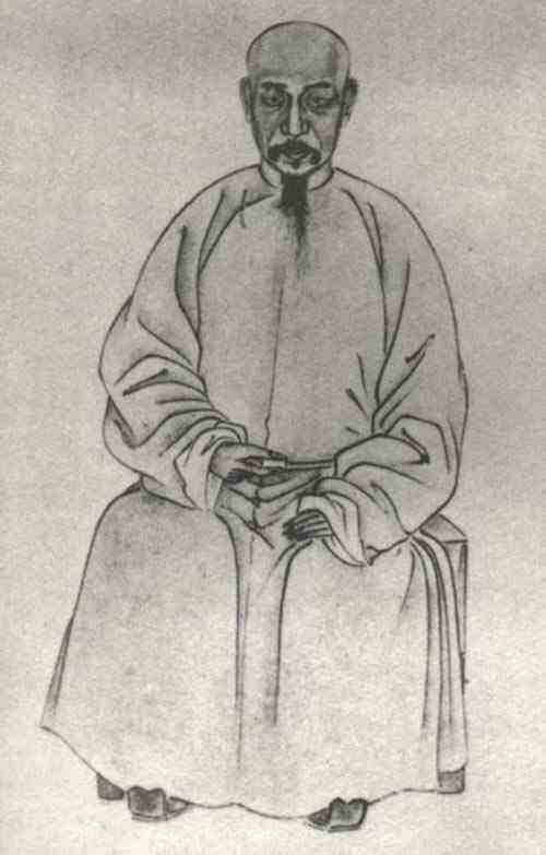 名人张履祥画像
