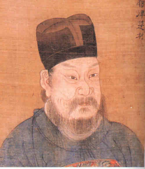 名人耶律楚材画像