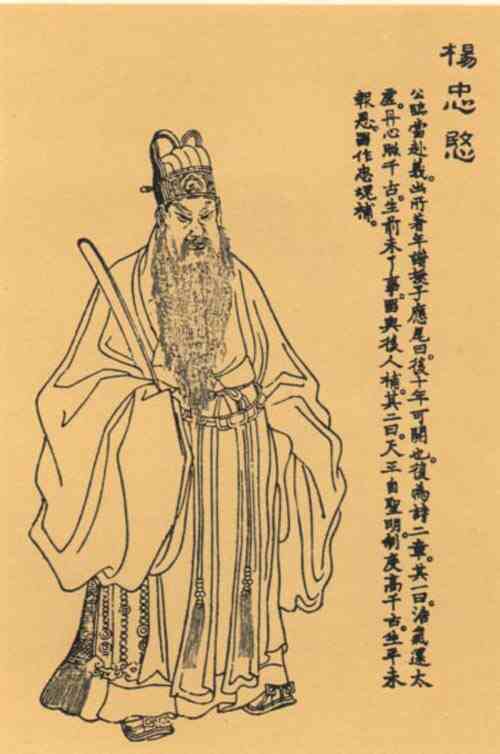 名人杨继盛画像