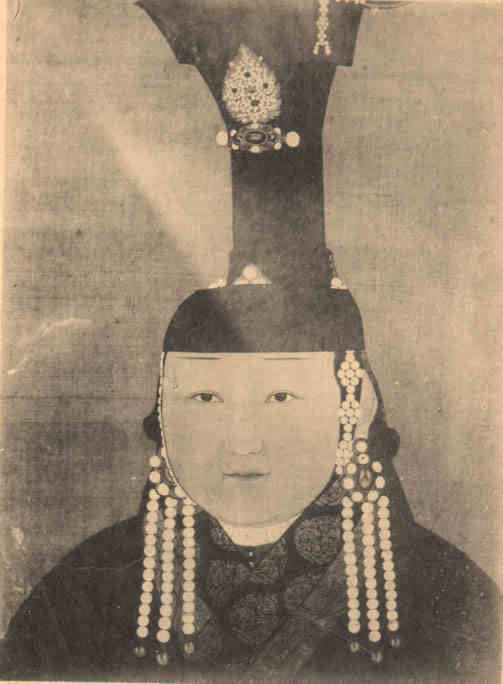 名人孛儿只斤·海山文献皇后的画像