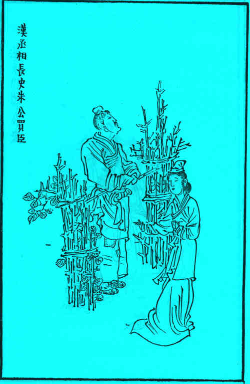 名人朱买臣的画像