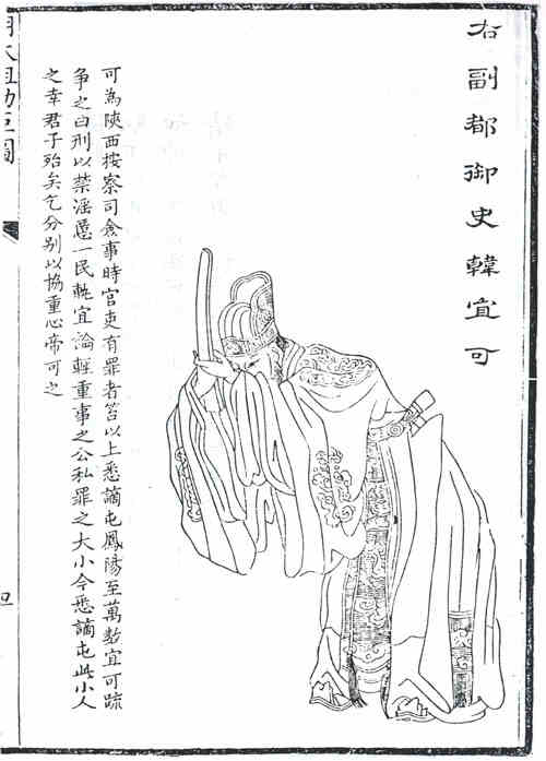 名人韩宜可画像