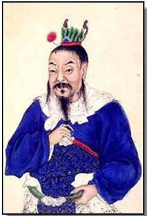 名人冯异的画像