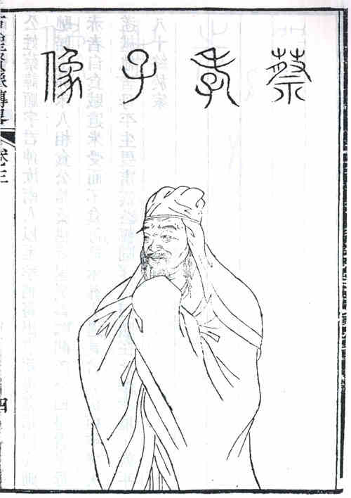 名人蔡顺画像