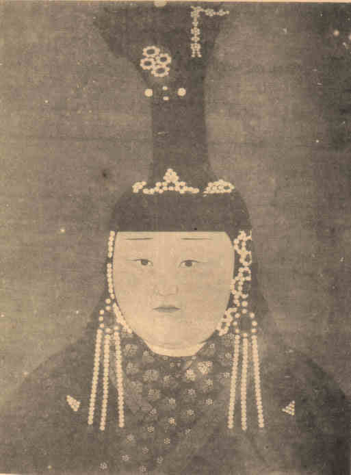 名人孛儿只斤·懿璘质班皇后画像