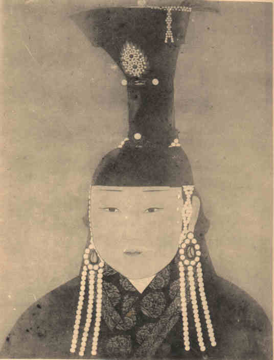 名人孛儿只斤·爱育黎拔力八达庄懿皇后的画像