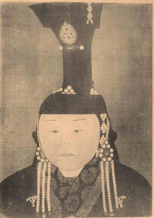 名人孛儿只斤·和世琜皇后的画像