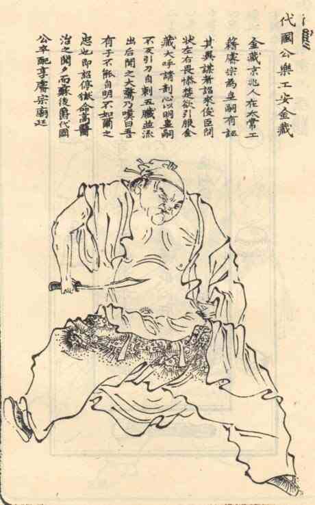 名人安金藏的画像