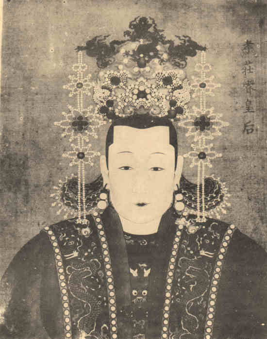 名人朱祁镇钱皇后画像