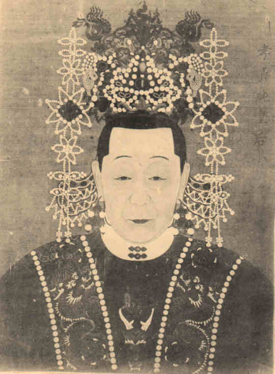 名人朱见深王皇后画像