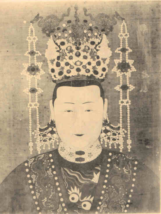 名人朱厚照夏皇后画像