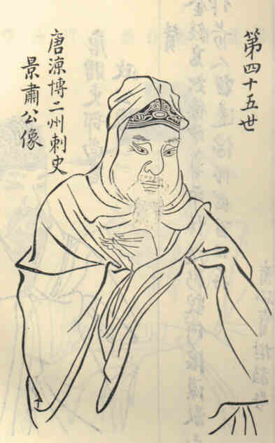 名人王景肃画像