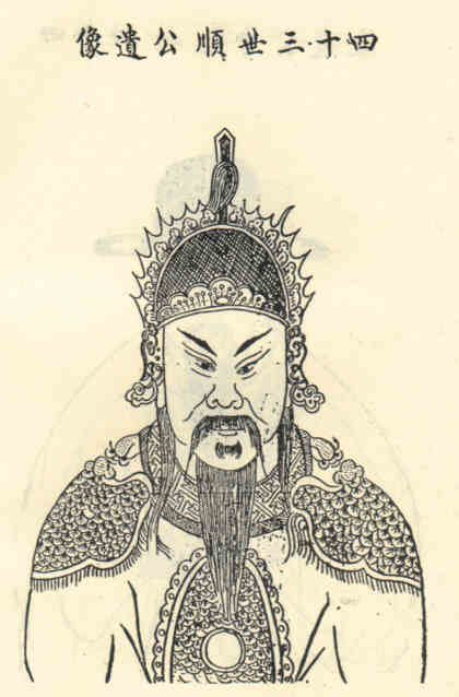名人江顺画像