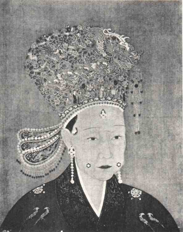 名人赵眘郭皇后画像