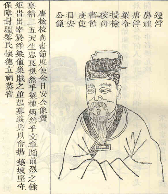 名人金安的画像