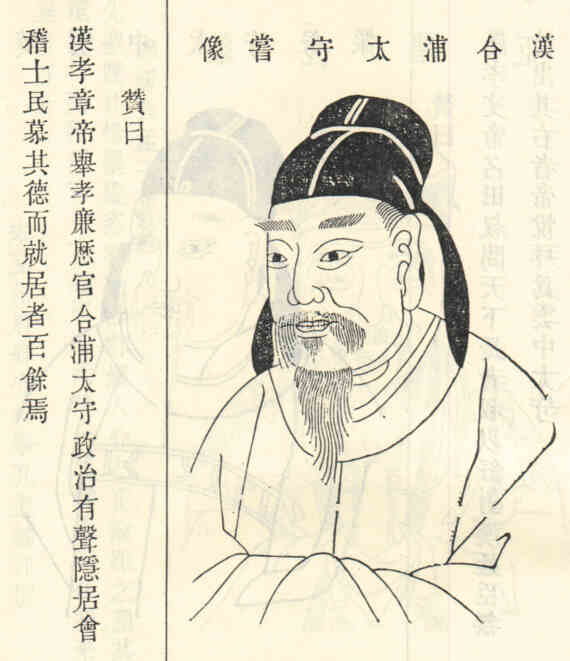 名人孟尝的画像