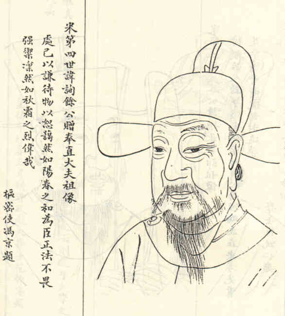 名人胡询余画像