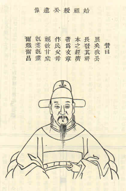 名人茹绶的画像