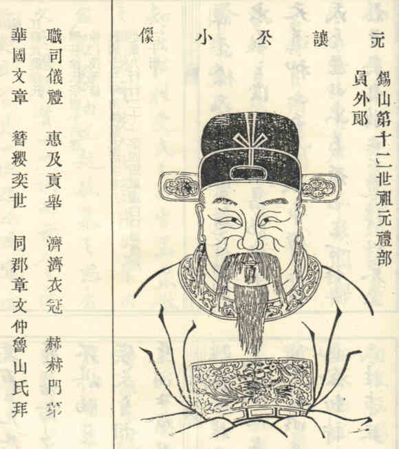 名人徐窗画像