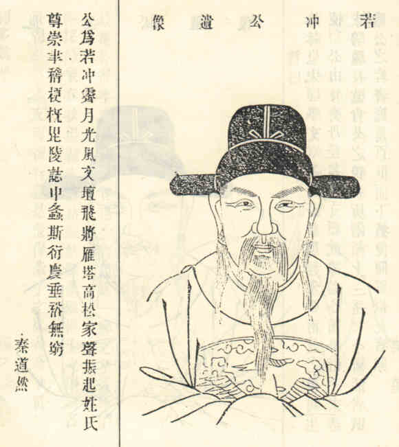 名人奚若冲的画像