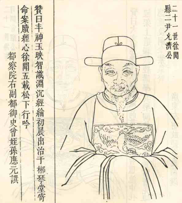 名人陈济画像