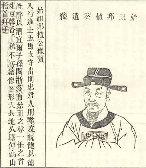 名人陈邦植画像