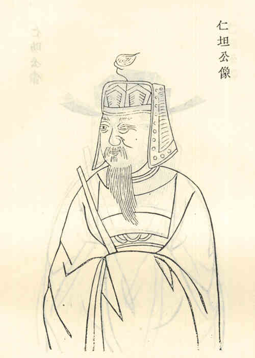 名人章仁坦的画像