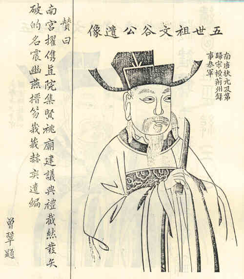 名人章文谷画像