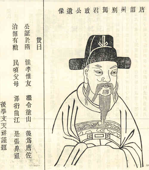 名人张君政画像