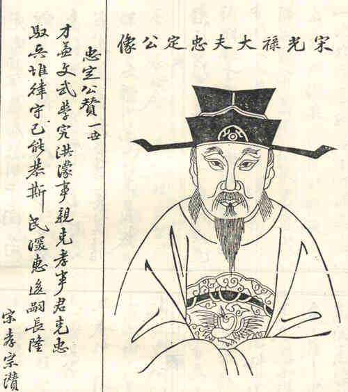 名人张焘画像