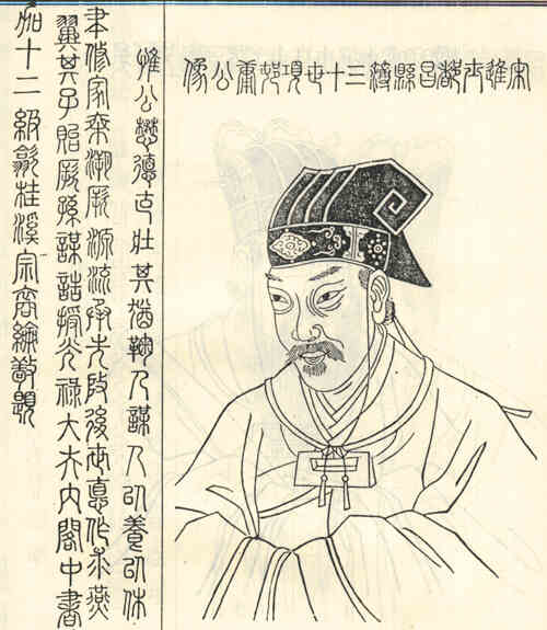 名人项庸的画像