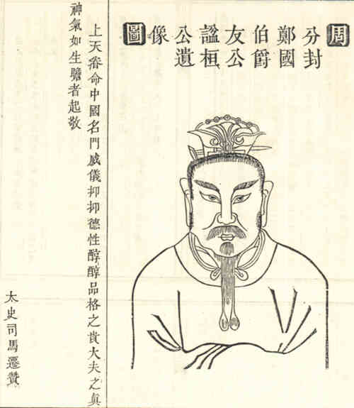 名人郑友的画像