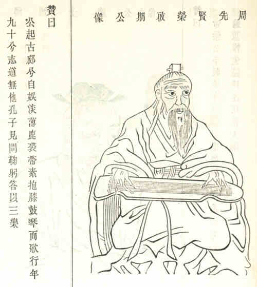 名人荣启期画像