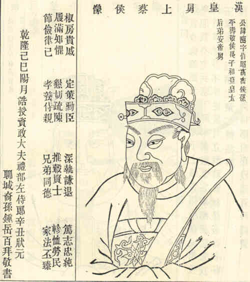 名人邓骘的画像