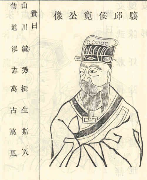 名人刘宽的画像