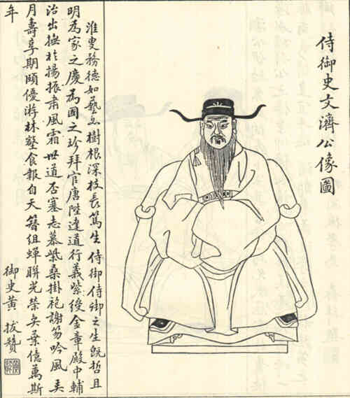 名人刘文济画像