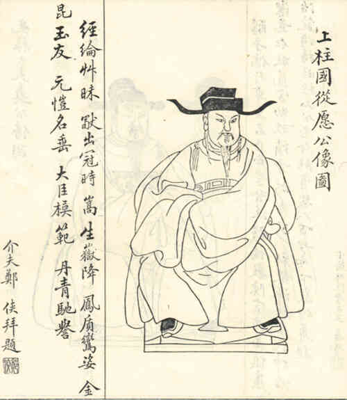 名人刘从愿画像