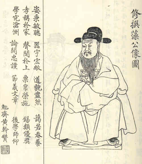 名人刘藻画像