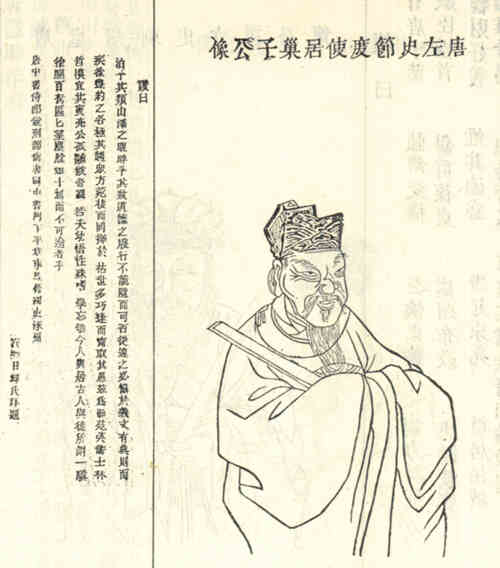名人刘知幾画像