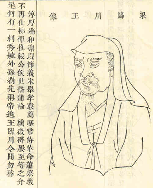 名人钱伯仁画像