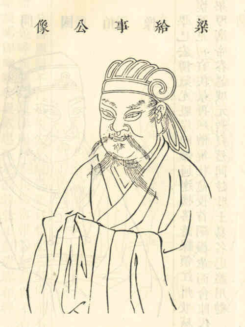 名人钱肃之画像