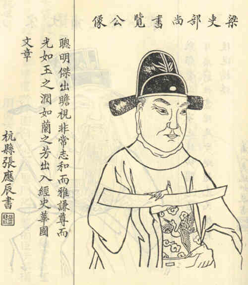 名人谢览的画像