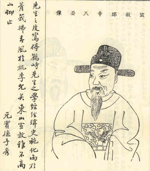 名人韩竦画像