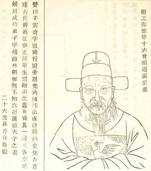 名人顾充画像