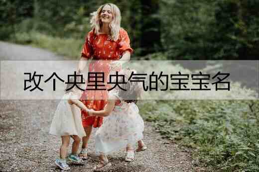 改个央里央气的宝宝名