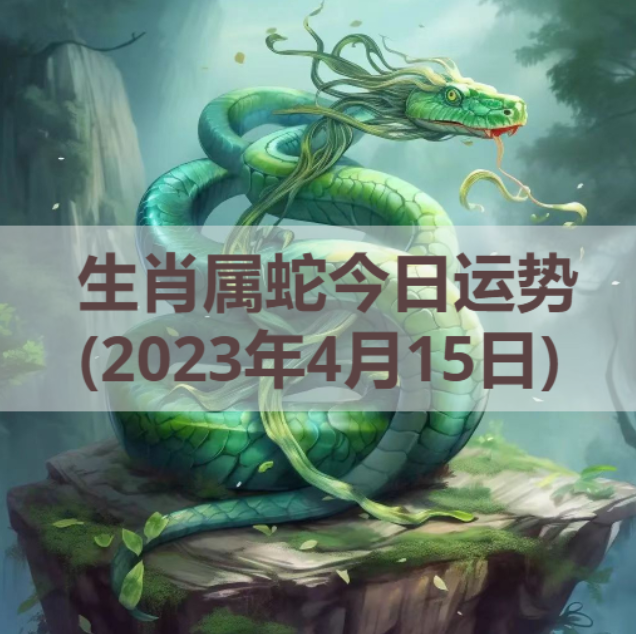 生肖属蛇今日运势(2023年4月15日)